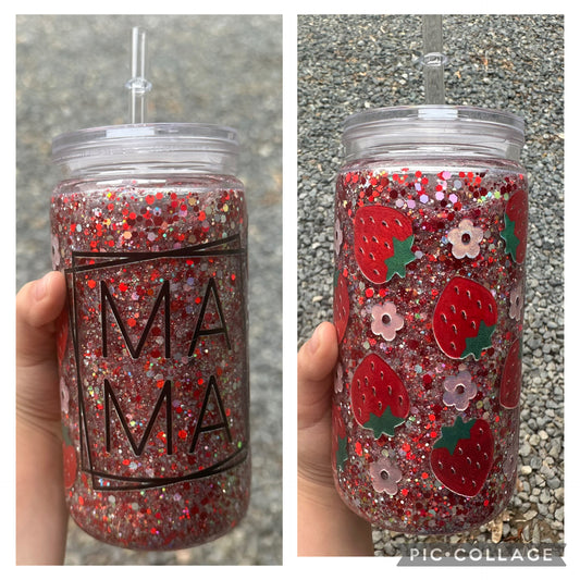 16 oz Snowglobe Tumbler