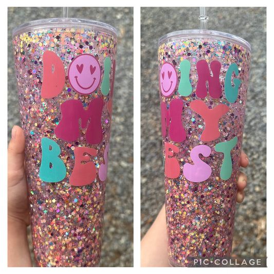 24 oz Snowglobe Tumbler