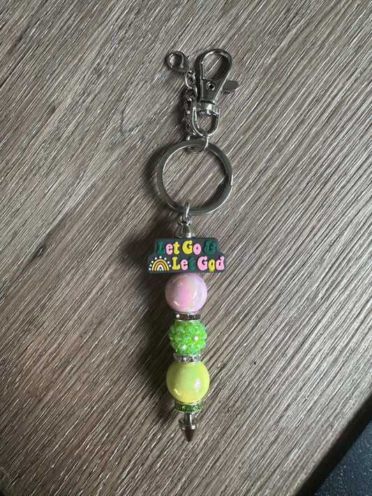 Let Go & Let God Keychain